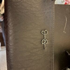 Jessica Simpson Black Leather Tote